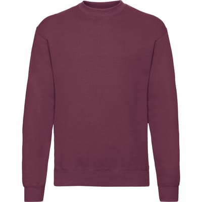 Fruit Of The Loom Heren Set-In Belcoro® garen Sweatshirt (Bordeaux)