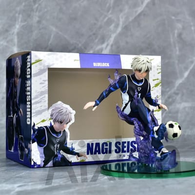 Aixlan 20cm BLUE LOCK Anime Figuur Nagi Seishiro PVC Actiefiguur Charce Lacroix Figuurtje Verzamelbaar Model Speelgoed Kind Cadeau white