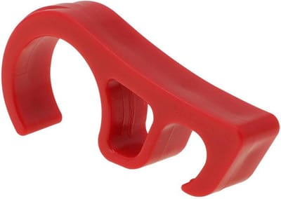 Motorfiets Stuurvergrendeling - Remhendel Haak - Veilig Parkeren - Probleemloze Functionaliteit - 9 x 4 x 1.5 cm - Rood
