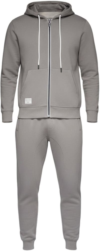 OMBRE Set - Katoen - Lange Mouw - Effen Grijs S