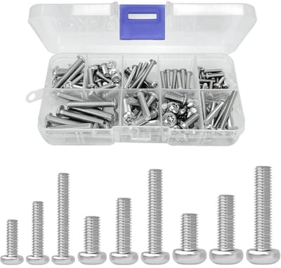 Allecto Plus - Set van 115 Torx lenskopschroeven (ISR) roestvrij staal A2 - M3/M4/M5 - diefstalbeveiligingsschroeven ISO 7380