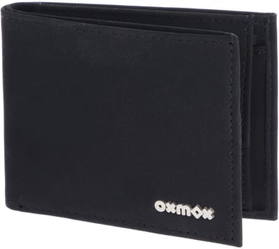 oxmox portemonnee New Cryptan RFID Protect Pocketbörse Pure 2.0 Metal Square Black zwart