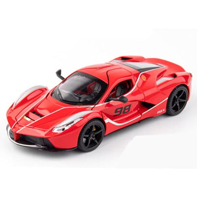 1:24 Laferraris Legering Open Sportwagen Model Diecasts & Speelgoed Racevoertuigen Metalen Auto Model Simulatie Geluid En Licht Kinderen Cadeaus