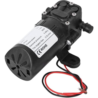 36W Membraanpomp, Maximale Doorstroming 3,5L/min, 12V/24V, Dubbele Rechte Buis, FL-5206 (24 Volt (gelijkstroom))