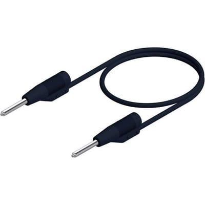Hirschmann Test & Measurement MVL 2/50 sw Meetsnoer Stekker 2 mm Stekker 2 mm 0.50 m Zwart 1 stuk(s)