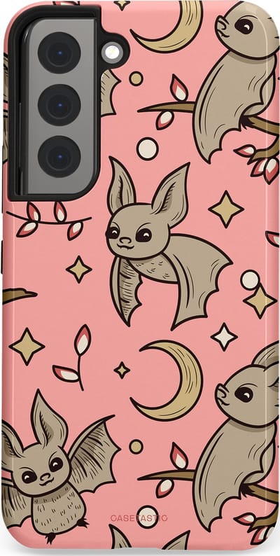 Casetastic Hoesje Geschikt voor Samsung S22 - Stijlvolle Beschermende Duo-layer Case - Nachtelijke vlucht