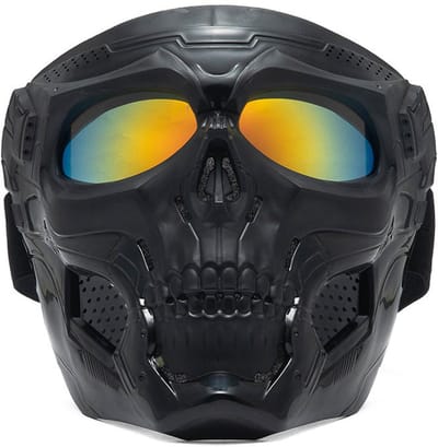Schedelmasker - Tactisch masker voor het hele gezicht - Geschikt voor CS-survivalgames, schietspellen, rollenspellen, films, paintball en Halloween-horrormaskers
