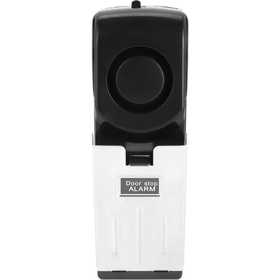Système d'alarme de sécurité portable 120 dB pour porte d'entrée, alarme anti-cambriolage pour voyage à domicile black