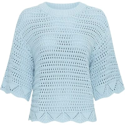 MSCH Copenhagen Mschtabitha Fairyn 2 4 Pullover Tops & T-shirts Dames - Shirt - Lichtblauw - Maat XS/S