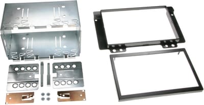2-DIN Paneel geschikt voor Land Rover Land Rover Freelander (LN/LND Facelift) 2004-2006 Kleur: Zwart
