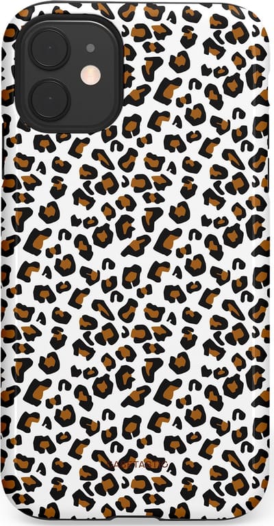 Casetastic Hoesje Geschikt voor Apple iPhone 11 - Stijlvolle Beschermende Duo-layer Case - Panter abstractie
