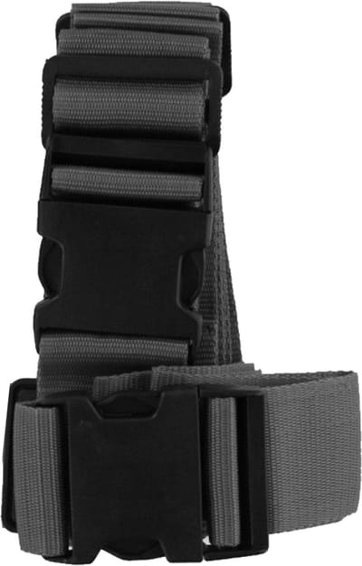 Dunlop Kofferriem - 2x - verstelbaar - zwart - 190 cm x 5 cm - polyester/kunststof - bagageriem