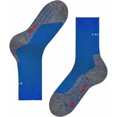 FALKE TK5 anti-blaar dun wol functioneel materiaal wandelsokken heren blauw - maat 42-43