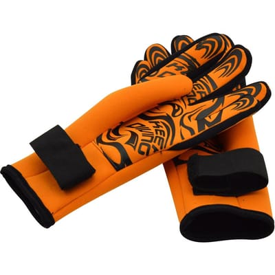 Gants de Plongée Scaphandre en Néoprène 2mm Hiver Plongée Natation Combinaison Humide Snorkeling pour Hommes et Femmes Gants Actifs Aquatiques Sous-marins Orange S/M/L/XL M