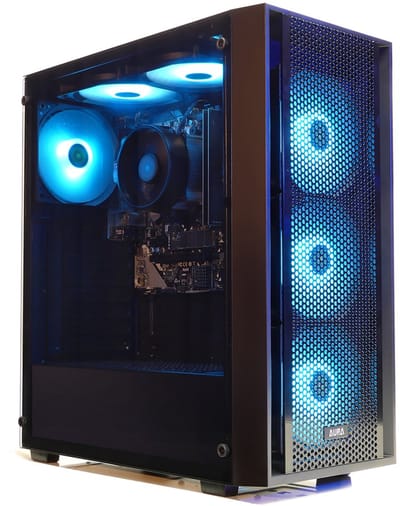 AMD Ryzen 5 5500 Game PC / Gaming Computer - Nvidia GeForce RTX 5060 Videokaart - 16GB RAM - 500GB SSD - Win11 - WiFi 6 / Bluetooth 5.4 - Gamdias Aura GC2