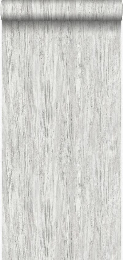 Origin Wallcoverings behang houtlook donker ivoor wit - 53 cm x 10.05 m - 347414