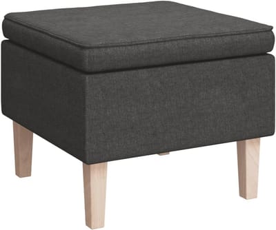 Houten Voetenbank | Strakke Poef met Comfortabele Zitting