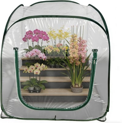 Mini Kweekkas - Plantentent Kweekbak - Planten Beschermen - Snel Opzetontwerp - 98x98x98 cm - Transparant