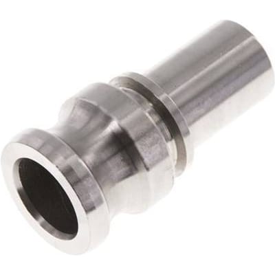 Camlock DN 25 (1'') Koppeling RVS met slangpilaar (25 mm) Type E EN 14420-7 (DIN 2828)