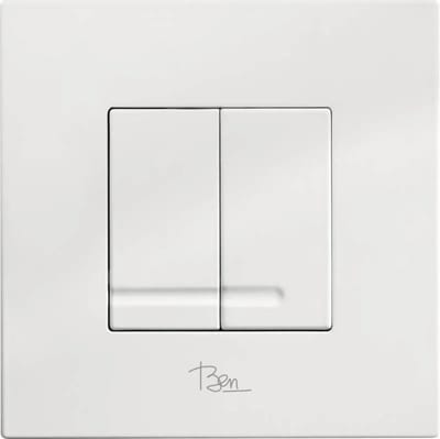 Ben Nemano Bedieningspaneel 16x16 cm glans wit voor Ben BPF en BPSF