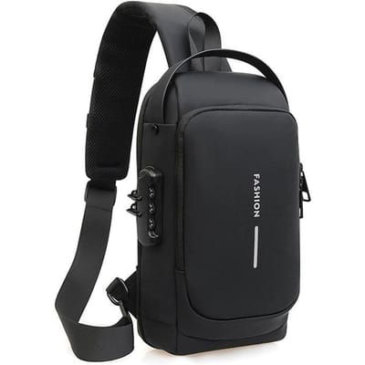 Heren Multifunctionele Anti-diefstal USB Schoudertas Man Crossbody Cross Body Reis Sling Borsttassen Pak Messenger Pak voor Man zwart