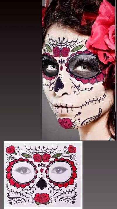 Akyol - Halloween - Halloween masker - carnaval - gezicht tattoo - tattoo - gezicht tattoe - schrikken trick or treat
