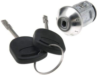 Dailygoods - 2 Keys Ignition Barrel Lock Switch Cylinder - Power Steering Reparatie - Zilver - Geschikt voor Ford Transit MK6 2000-2006 - Inclusief 2...