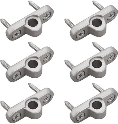 Set van 6 Luifelsteunen voor Motorhome en Caravan met 12 Schroeven - Campingaccessoires voor Verticale en Horizontale Montage