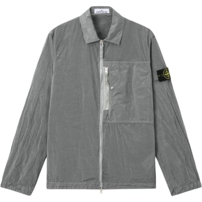 Stone Island Badge Patch Ritssluiting Lange Mouwen Jas Heren jassen L1S151200038S0019-V0061 M gray