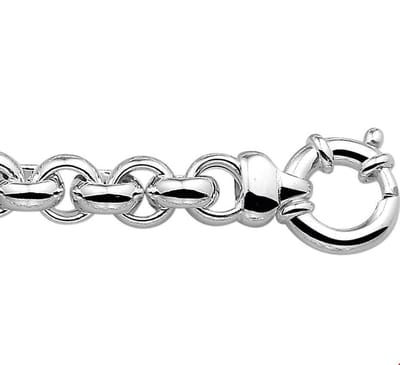 The Jewelry Collection Ketting Jasseron 10 mm - Zilver