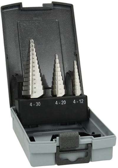 HSS Conische Borenset 3 Delig (4-12/4-20/6-30mm)