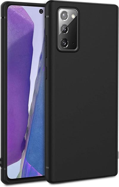 HB Hoesje Geschikt voor Samsung Galaxy Note 20 - Zwart - Siliconen Back Cover