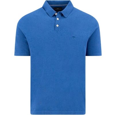 Fynch-Hatton Polo Superflex Shortsleeve Subtle Mélange Harbor Blue / male