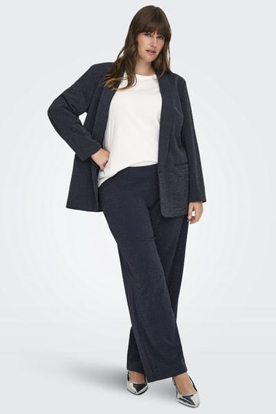 ONLY CARMAKOMA - CARALYA LIFE MW WIDE GLIT PANT TLR - Dames - Leggings