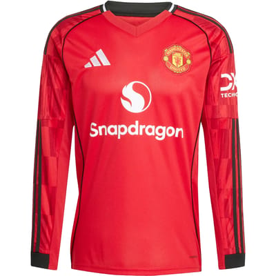 Manchester United Thuis Shirt met Lange Mouwen 2025/26
