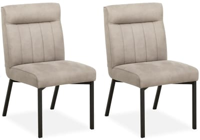 MX Sofa - Eetkamer stoel Jagger - Sand (set van 2 stuks)