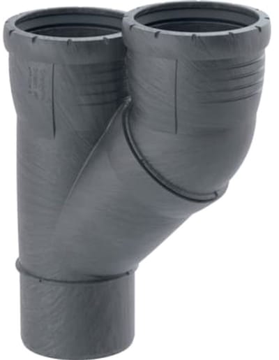 Geberit Silent-Pro Parallel T-stuk 45°, DN 100 / 100, 393.557.14.1