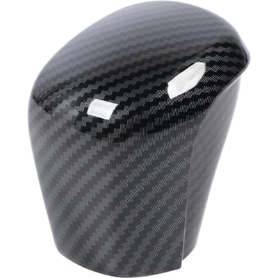 Versnellingspookknop Cover Koolstofvezel Stijl Voorkom Krassen Decoratieve Schakelknop Trim voor Yaris black