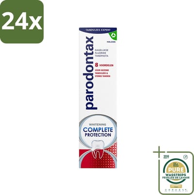 Parodontax - Tandpasta - Complete Protection - Extra Fresh - 75 ml - Voordeelverpakking - 24 stuks - Bloedend tandvlees - Mondhygiëne