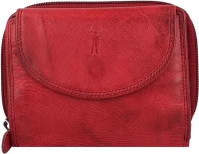 Jack Kinsky Nelson Portemonnee RFID Leer 12,5 cm - Jongens - Horizontaal - rot
