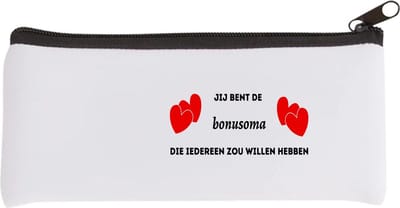 Akyol - jij bent de bonusoma die iedereen zou willen hebben Etui - Oma - geweldige oma - liefste oma - verjaardag - cadeau - kado - bedankje - geschenk - 20 bij 9 cm