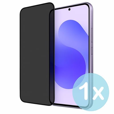 Privacy Screenprotector Geschikt voor Samsung Galaxy S25 – Anti-Gluren – Krasbestendig Gehard Glas 9H – Volledige Dekking – FuturiQ