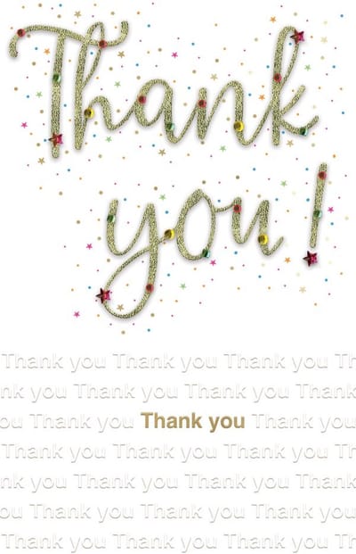 Wenskaart Mourik Engels JGS780 Thank you