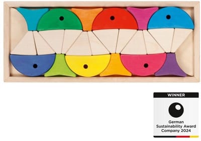 GOKI Sorteerspel - Vissen - Kleuren En Vormen Sorteren - 24 Delen - 2 Jaar