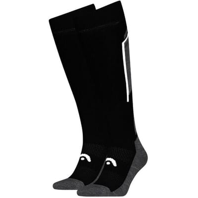 HEAD Skisokken Kneehigh 2-pack Black / Dark Grey-35/38
