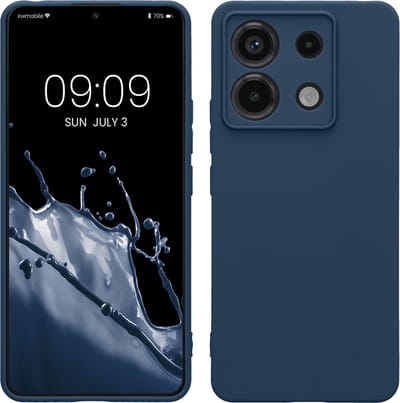kwmobile telefoonhoesje geschikt voor Xiaomi Redmi Note 13 Pro 5G / Poco X6 5G - Hoesje voor smartphone - Precisie camera uitsnede - In marineblauw