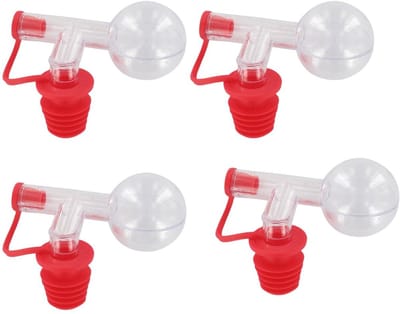 Set van 4 doseerdoppen bolletjes 2,5 cl Fackelmann