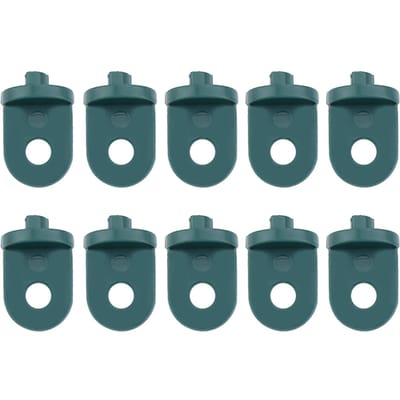10 STKS Plastic Kas Haak Plant Bloem Hanger (Groen) groen