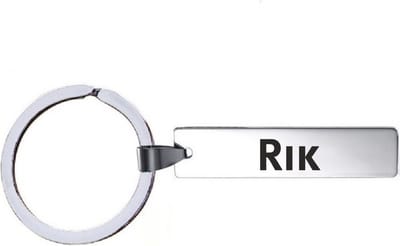 Sleutelhanger Met Naam - Rik - RVS