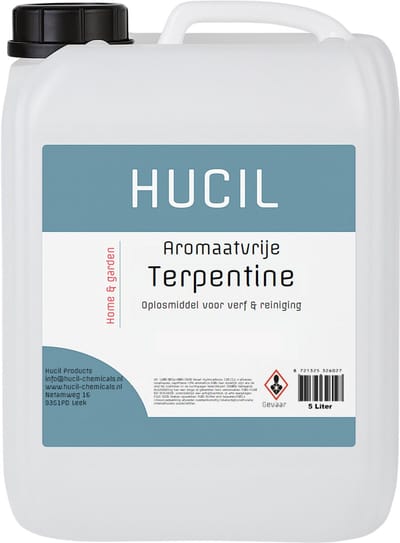 Hucil Aromaatvrije Terpentine - Geurloos - Geschikt Voor Schilderen White Spirit - 5 Liter